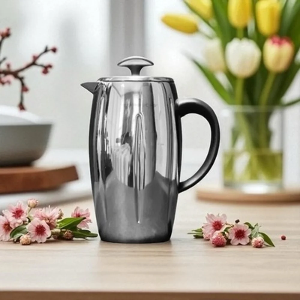 Starbucks Barista 2003 Polished Stainless Steel French Coffee Press Pot 32oz